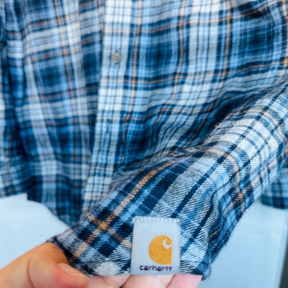 Carhartt Heavy Cotton Flannel size L Tall - Picture 4 of 8